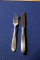Georg Jensen Mitra dull Danish stainless steel flatware, settings dinner cutlery of 2 pieces