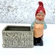 Clay Santa Claus with flower basin*DKK 400
