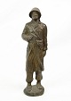 Soldat Figur - Patineret Metal - 1940