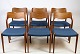 Sæt af seks spisestuestole, Model 71, Niels O. Møller (1920-1982), teaktræ, J.L Møllers Møbelfabrik, 1960
