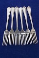 Sheffield English silver flatware, set of 6 luncheon forks