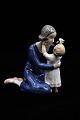 Bing & Grøndahl porcelænsfigur af Mor med lille pige.B&G 2255...