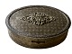 Antique, French bronze jewelery box with rococo rocaille pattern on top.