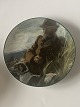 Samlerserien skagenmalerne Platte nr 7P.S Krøyerjæger med hundMåler19 cm caPæn og velholdt standSamlerserien skagenmalerne Platte nr 7P.S Krøyerjæger med hund