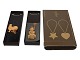 Georg Jensen Golden ChristmasOrnament Hane og Snemand