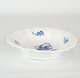 Royal Copenhagen bowl, wavy edge, blue flower plaited, No. 8009