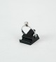 Prinsesse / solitaire ring, hvidguld, 14 karat,med 1 diamant,0,25 karat  Ring størrelse 57