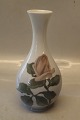 219-51 Kgl. Vase med rose 22 cm præ 1923 Kongelig Dansk Art Nouveau