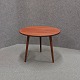 Rundt sofabordteak3 ben