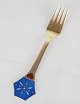 Julebeske, Anton Michelsen, forgyldt sterinlingsølv, 1976 "Snekrystal"