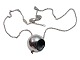 Georg Jensen sølvCave halskæde med vedhæng