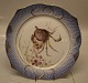 1212-3002 Fish Platter 24 cm Cancer pagurus (edible crab or brown crab) #19 Blue Fish Plate Royal Copenhagen 