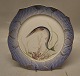 1212-3002 Fish Platter 24 cm Belone vulgaris (Garfish) #19 Blue Fish Plate Royal Copenhagen