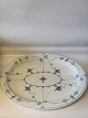 Blue Fluted Fluted, large oval dish,Dec. no. 1/#102