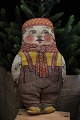 Old fabric doll of a little boy with straw filling.Height: 22cm.