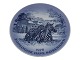 Royal Copenhagen Mindeplatte fra 1978Zoologisk Have København med zebraer