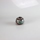 Dansk keramikRund mini vaseGrøn og brun