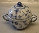 428-1 Sukkerskål med låg ca 10-5 x 13 cm  Kongelig Dansk Porcelæn Musselmalet