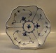 2195-1 Ottekantet kagefad  23 cm Kongelig Dansk Porcelæn Musselmalet