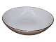 Smal GuldkantRund kartoffelskål 21,0 cm.