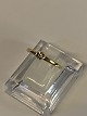 14 carat gold princess ring with brilliantSize 60