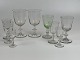 Berlinois med glat kumme samt Chr. den 8. glas med slibninger - forskellige gamle glas - forskellige priser.