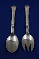 Herregaard dänisch Silberbesteck, kleines Salatset mit Edelstahl