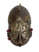 Small mask from Mali made of wood, metal and textile. The Marka people, 20th century.