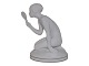 Royal Copenhagen figurHvid pige med spejl af Gerhard Henning