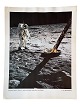 Originalt NASA farveoffsetfotografi fra Apollo månelandingen