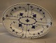 016.6 Oval platter 35 cm (316.6) B&G Blue Traditional porcelain full lace pierced rim