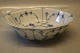 043.6 a Vegetable bowl 8-sided (575.6) 23 x 6.5 cm B&G Blue Traditional porcelain full lace pierced rim