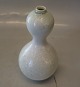 Kgl. F 746 Græskarformet (gourd) vase med krystal glasur 17.8 cm Valdemar Engelhart Kongelig Dansk porcelæn