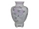 KPM BerlinArt nouveau vase med lyserøde blomster