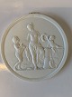 Royal Copenhagen Thorvaldsen Bisquit plate, Childhood and Spring. 13.5 cm
