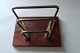 Vintage / retro box file made of wood and brassL: about 11cm