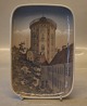 Dahl Jensen DJ Tray 17.5 x 12 cm Rundertaarn - The Round Tower in Copenhagen
