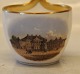 Frederik d. 8.s Mansion Amalienborg RC Antique Cup 6.3 x 8 cm with high handle 8.5 cm  and saucer 14 cm  Royal Copenhagen prospectus cup
