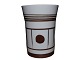 Bing & Grøndahl kunstporcelænVase med brun dekoration fra 1970'erne