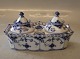 1063-1 Writing set with two inkwells  16.5 x 9 cm Blue Fluted Full Lace