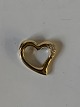 Heart pendant in 14 Karat gold andBrilliantMeasures