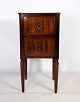 Sidebord, mahogni, Valnød intarsia, Original håndtag, 1860