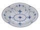 BlåmaletOval skål fra 1915-1948
