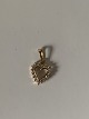 Stylish Heart Pendant with stone in 14 carat Gold