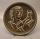 21132 RC Bowl with relief "Lukas" 18 cm Jais Nielsen Nov 1951 Royal Copenhagen Art Pottery