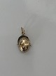 Riding Helmet Charms / Pendant in 14 carat goldHeight 20.0 mm