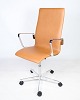 Oxford Classic kontorstol, model 3293C, cognac læder, Arne Jacobsen, 1963