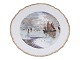 Royal Copenhagen Hvid Svejfet med guldkantFrokosttallerken med skibe fra ca. 1860-1893