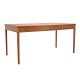 Mahogany writing desk by Ole Wanscher manufactured by A. J. Iversen, Copenhagen. Very nice condition. H: 74cm. Top: 75x150cm