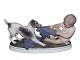 Large Dahl Jensen figurineBoy with dog